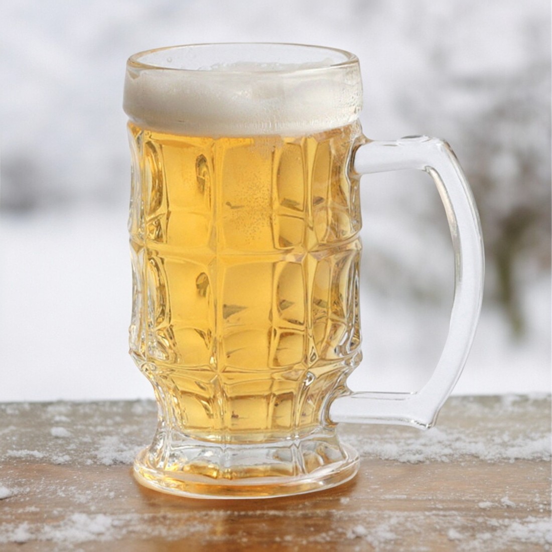 레트로 냉동 맥주잔 얼음 생 맥주컵 하이볼잔 바이킹 530ml - 상세 이미지 2