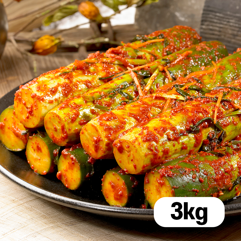 참가득 아삭한 오이소박이 3kg / 100%국산 가정식 저녁 밑반찬 밥도둑 반찬 주문 - 상품 이미지