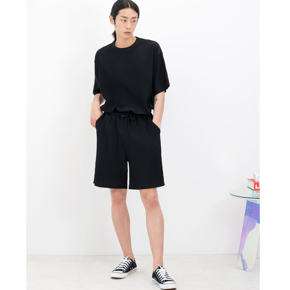 집에서입는반바지 파자마 성인실내복 남자플리츠 잠옷 이지웨어 - 상세 이미지 3