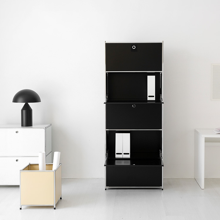 심플리 수납장 BC101 770x400x1960mm, 5단, 솔리드베이지 3992.3605 - 상세 이미지 2