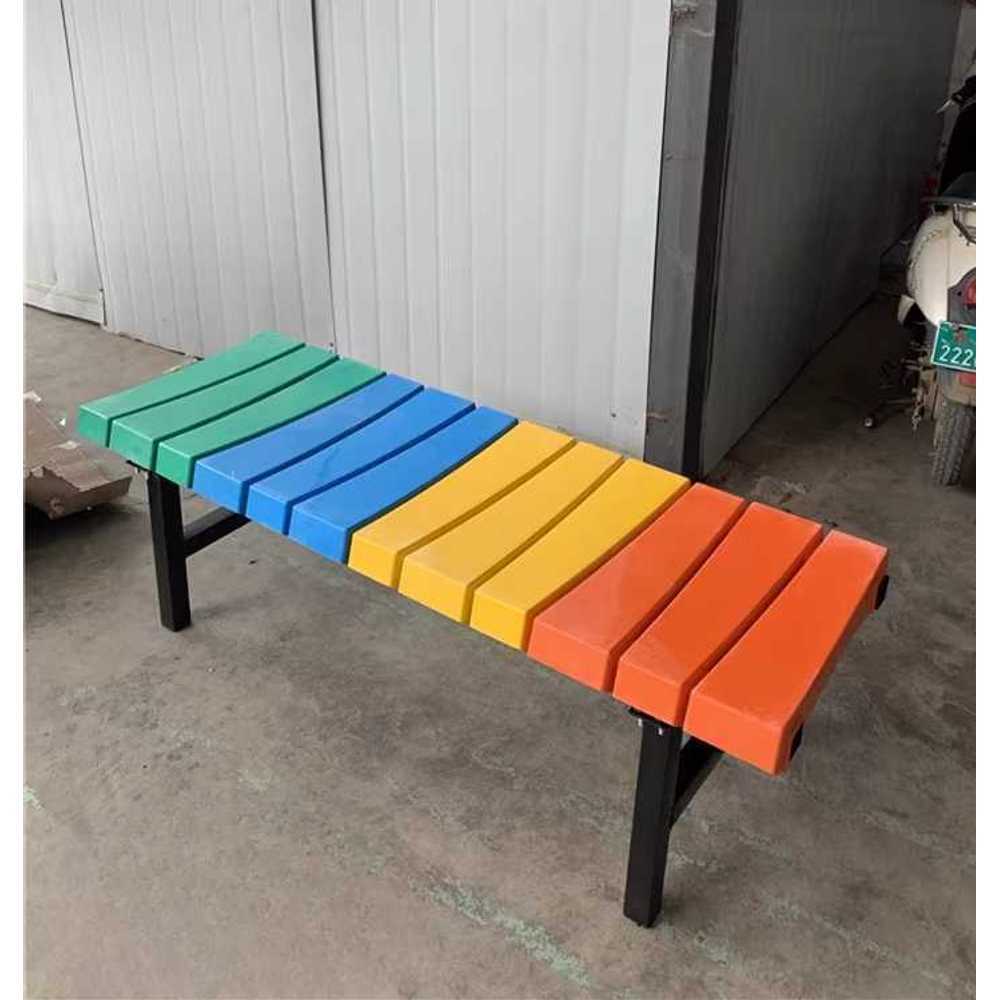 버스 정류장 플라스틱 벤치 의자 야외 대기실 로비 1.35x0.45x0.45m - 상품 이미지
