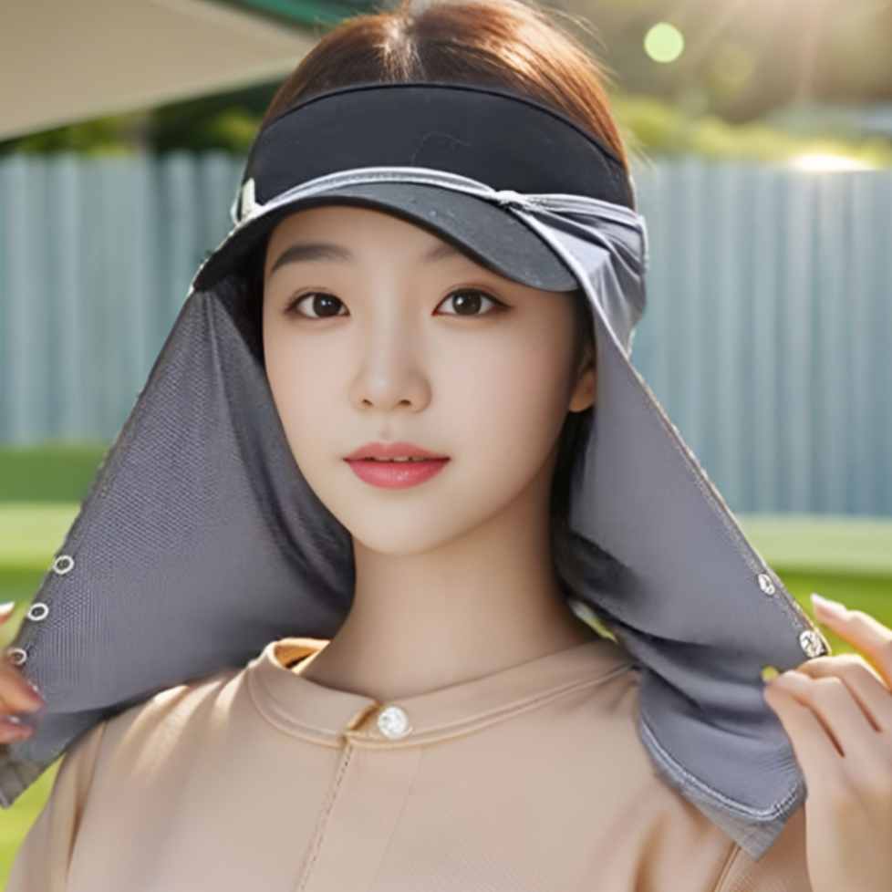 골프 후드형 햇빛 가리개 골프 볼 마스크 햇볕 차단 마스크