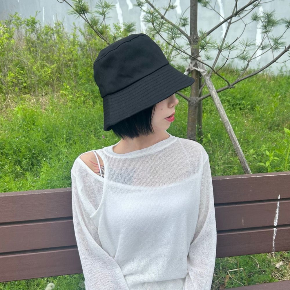 여성 벙거지 모자 챙넓은 버킷햇 보닛햇 여름 휴양지 바캉스 여자 햇빛차단 - 상세 이미지 2