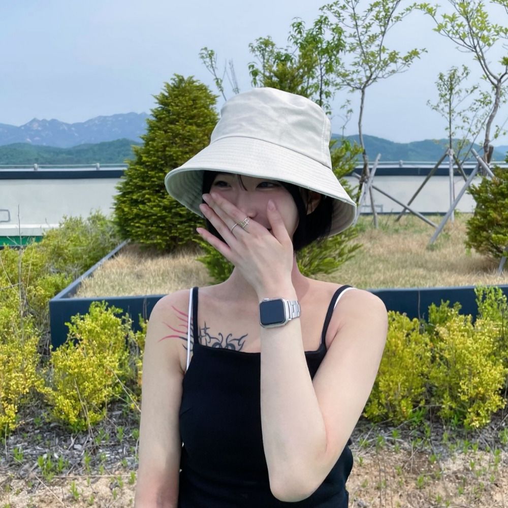 여성 벙거지 모자 챙넓은 버킷햇 보닛햇 여름 휴양지 바캉스 여자 햇빛차단 - 상세 이미지 3