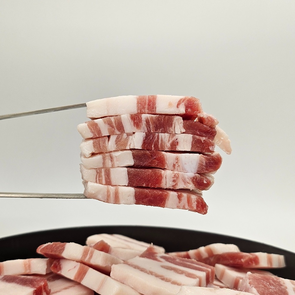 냉동삼겹살 1kg 구이용 냉삼 수육용 통 대패삼겹살 500g+500g - 상품 이미지