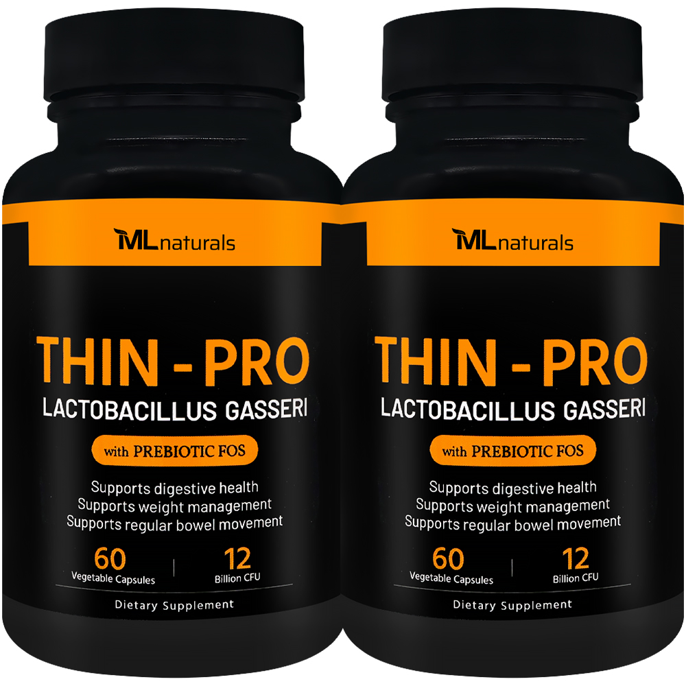 2병 마이라이프 내추럴스 Thin-Pro 유산균 120억 CFU 락토바실러스 가세리 + FOS 60야채캡슐 - 메인 이미지