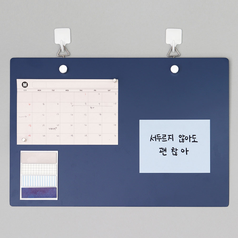큐데스크 벽걸이 메모보드 자석 미니칠판 - 상세 이미지 4