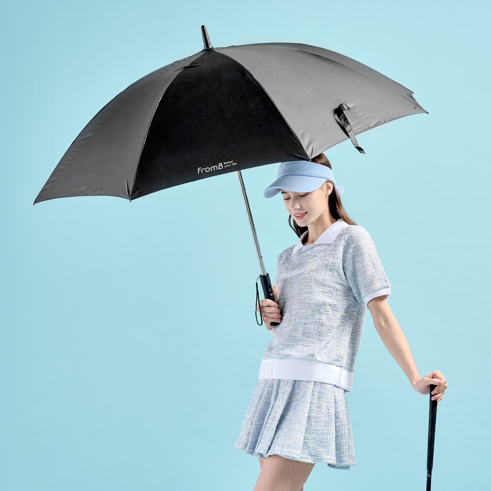 프롬비 이글루 UV자외선 차단 골프 양산 선풍기우산 27인치 FE246 스카이블루 - 상세 이미지 2