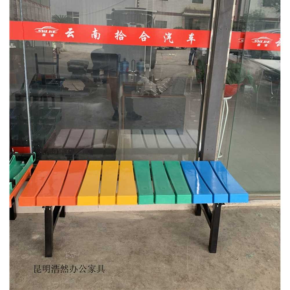 버스 정류장 플라스틱 벤치 의자 야외 대기실 로비 1.35x0.45x0.45m - 상세 이미지 2