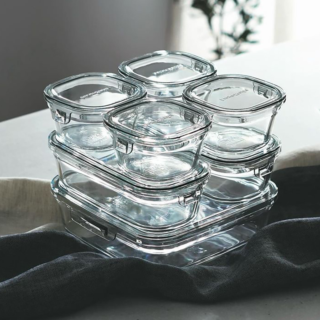 이와키 오븐글라스 내열유리 반찬통 세트 7P