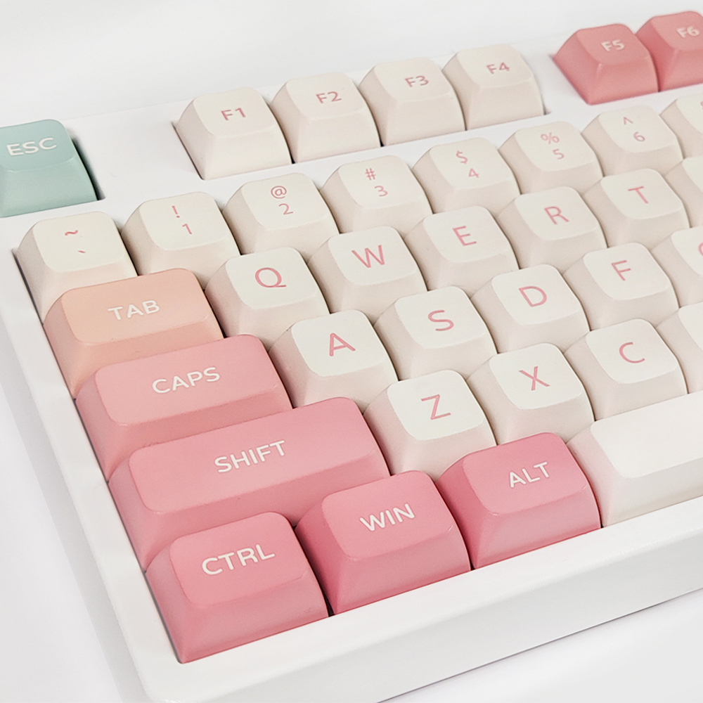 버터플라이 키캡 핑크 나비 꽃 XDA 기계식 키보드 커스텀 한무무 레오폴드 이미지 6