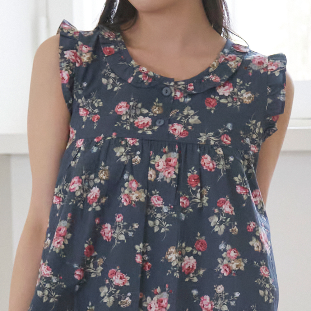 여성 나시 원피스 홈웨어 면 플라워  24S144-3(60수순면)