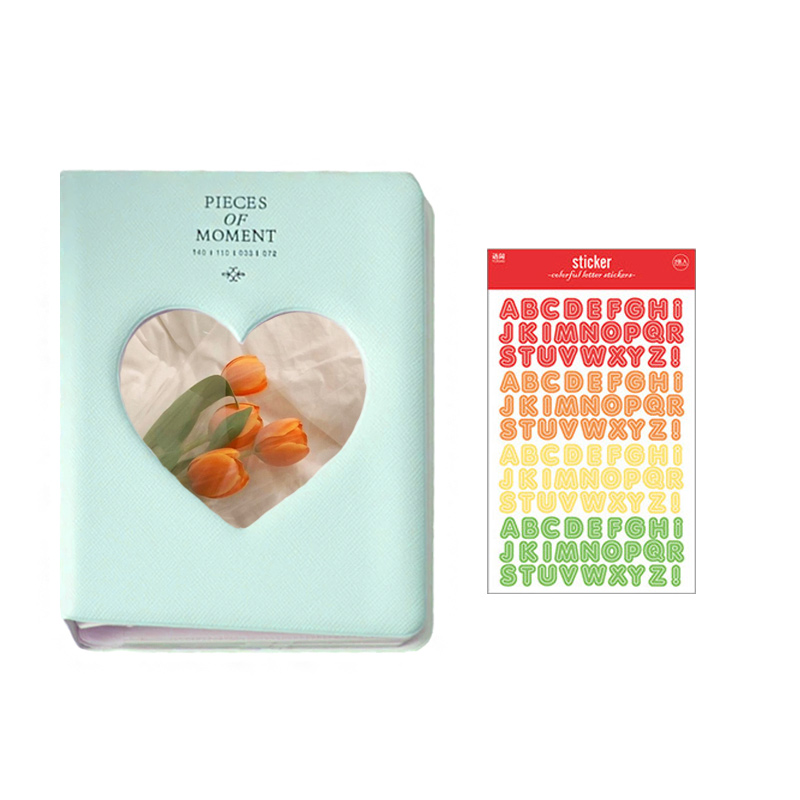 파스텔 포카 폴라 2단 콜렉트북 폴꾸 스티커 포카바인더 포카보관함 포토앨범 굿즈 MINT : 아이두DIY