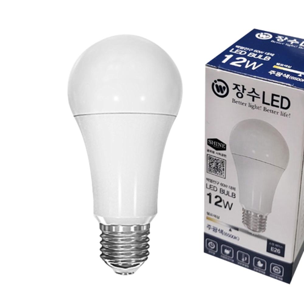 백열등 모양 LED전구 주광색 E26 12W