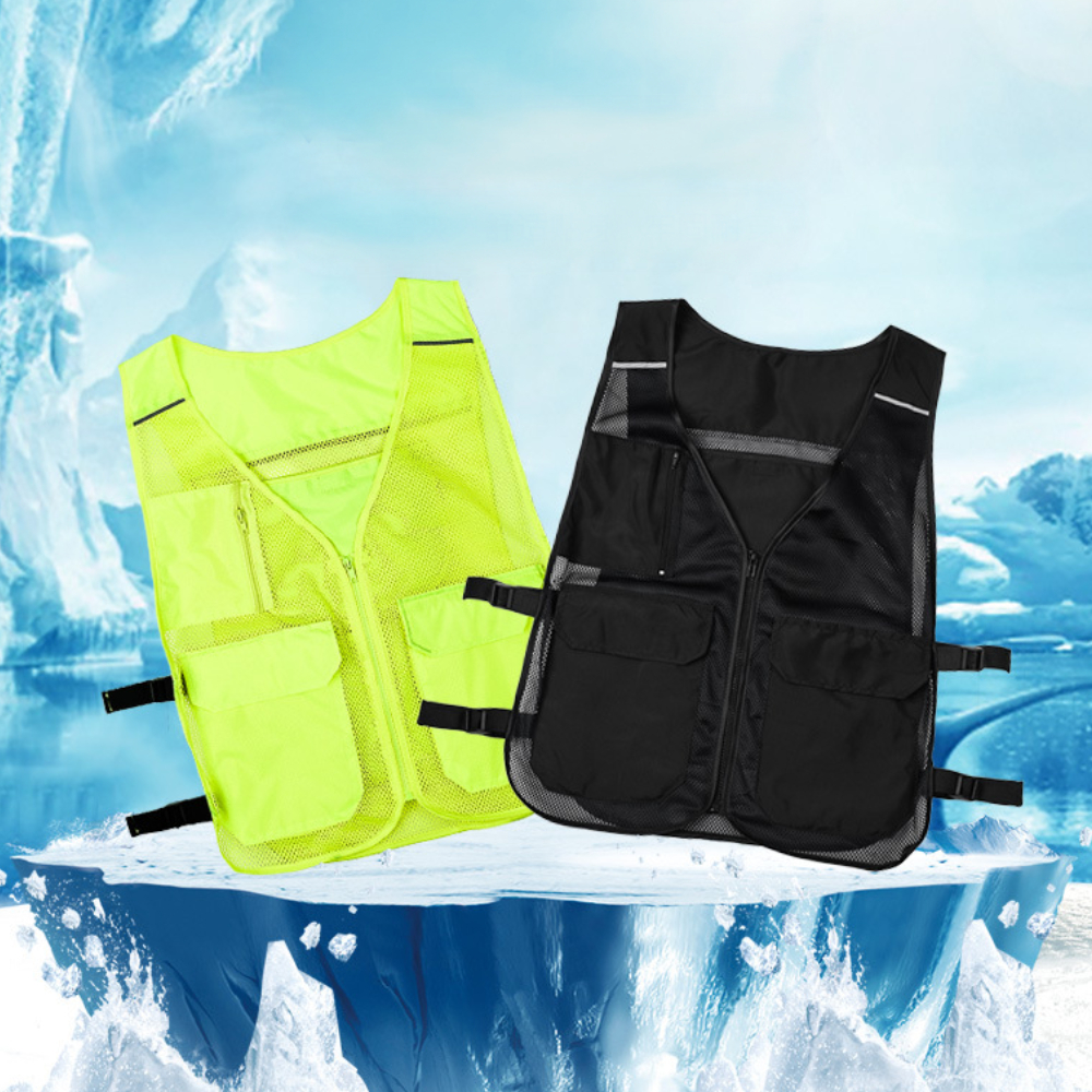 (아이스팩 8개 제공) 아이스 얼음조끼 시원한 여름 망사메쉬 쿨조끼 냉조끼