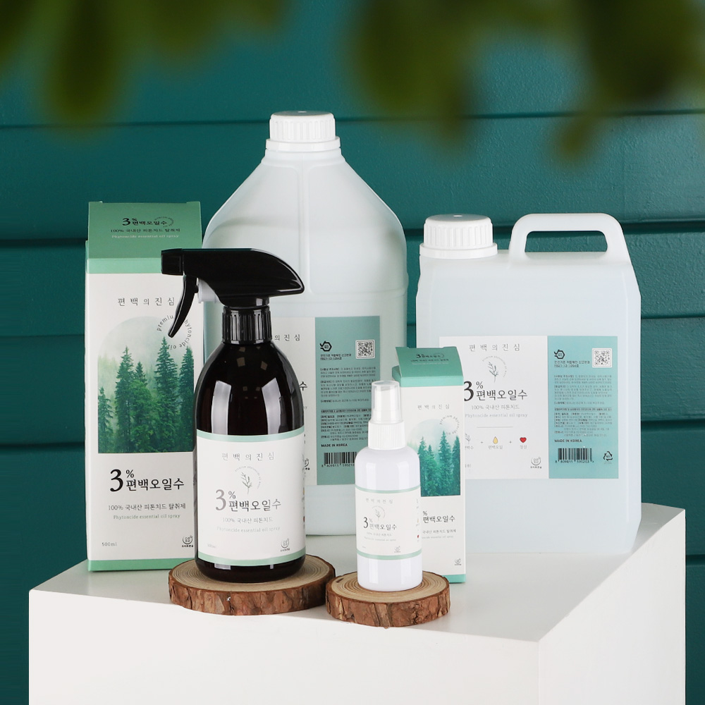 3%​편백오일수 피톤치드 편백수 새집증후군 새가구 새차 사춘기 방 냄새 탈취제 4L