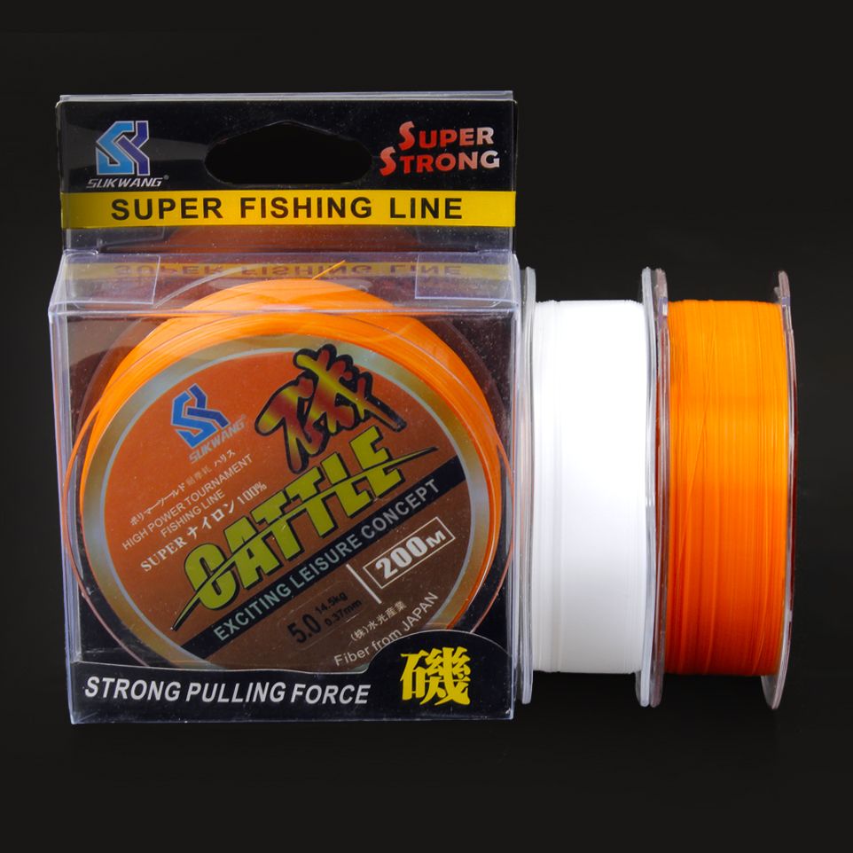 세미플로팅 원줄 바다 나일론 낚시줄 원투 낚시 캐틀 멀티코팅 200m