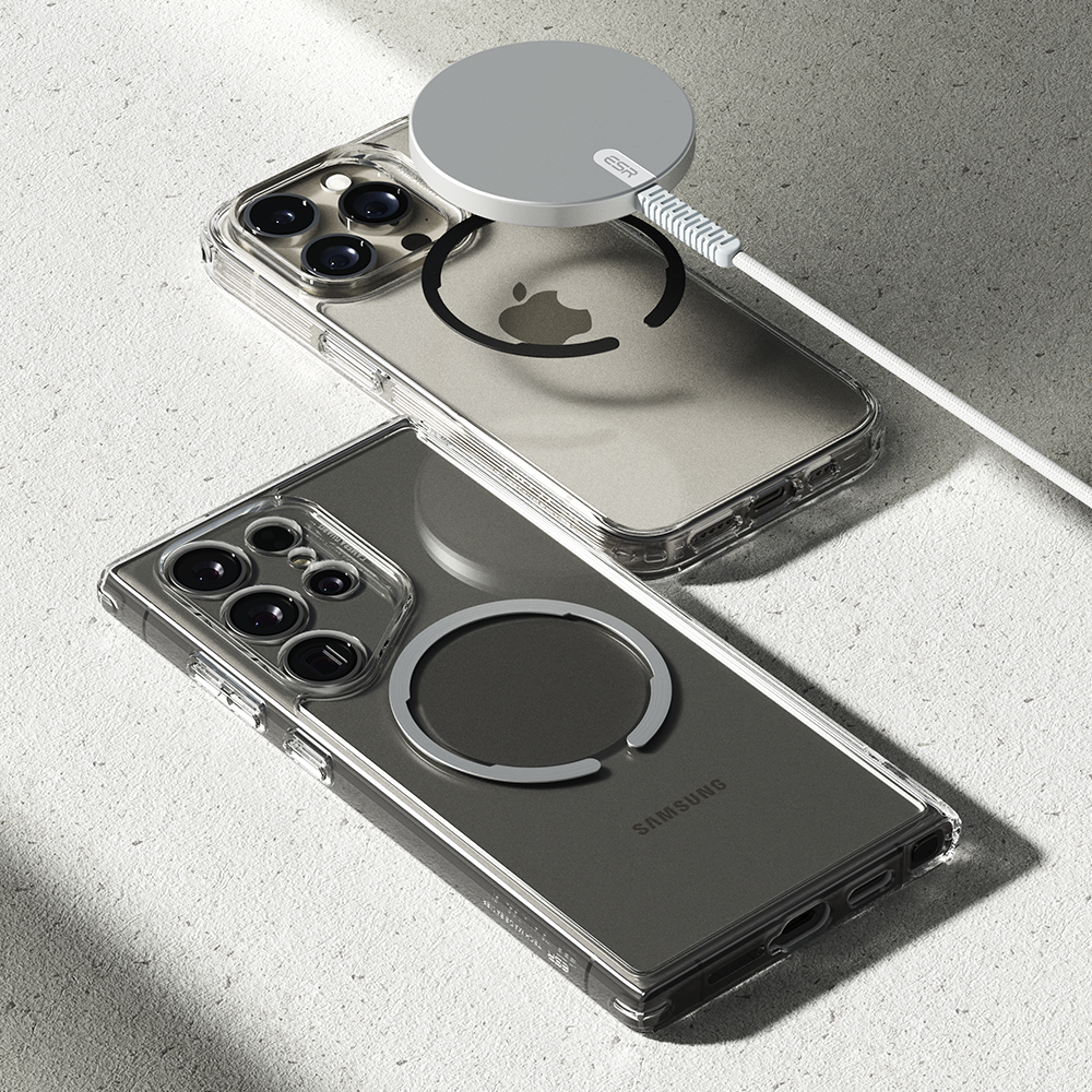 ESR 할로락 맥세이프 아이폰 갤럭시 핸드폰 휴대폰 마그네틱 자석 호환 링 스티커 2개