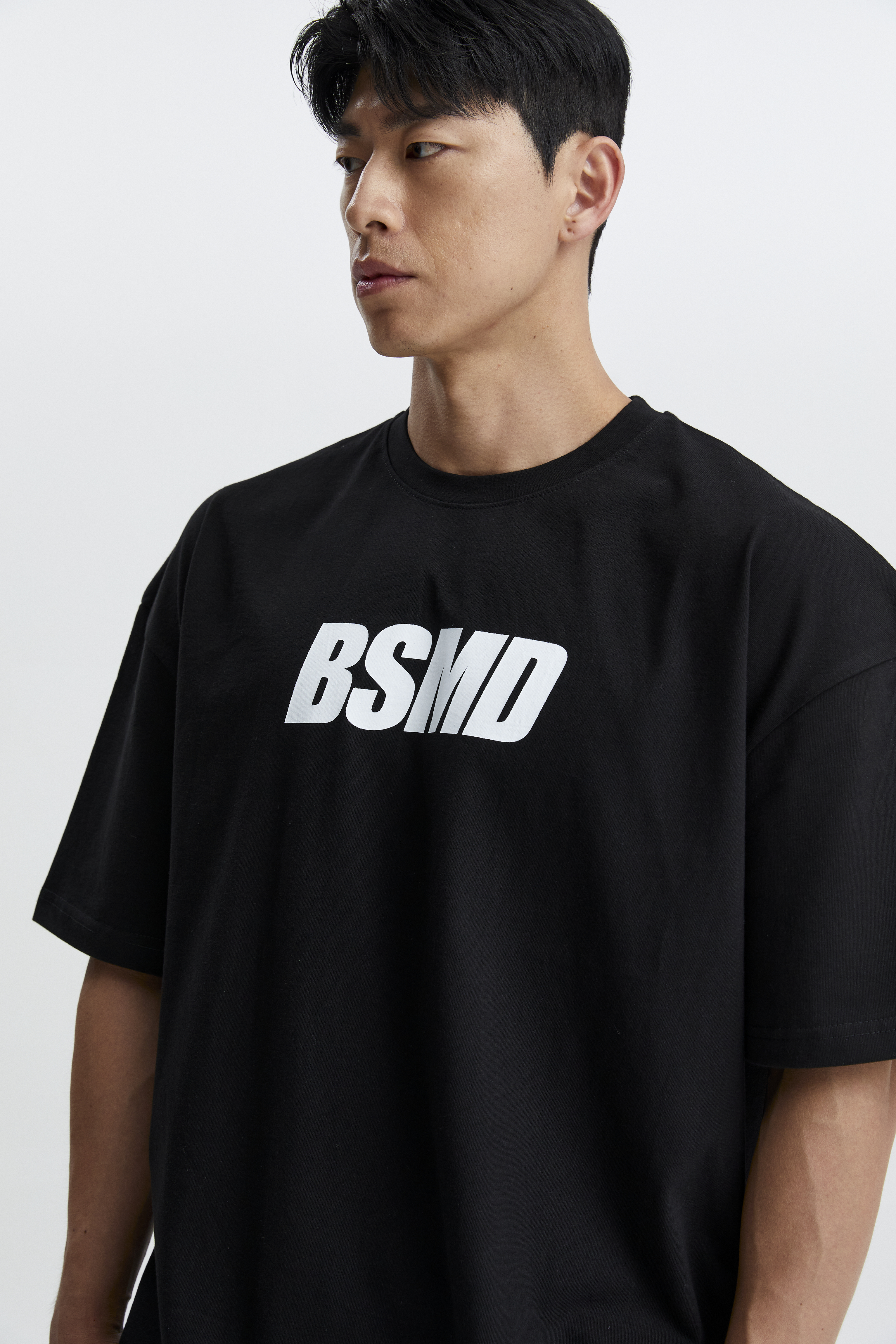 비스트모드 16수싱글 메인로고 짐웨어 헬스 오버핏 반팔 티셔츠 BSMD 이미지 3