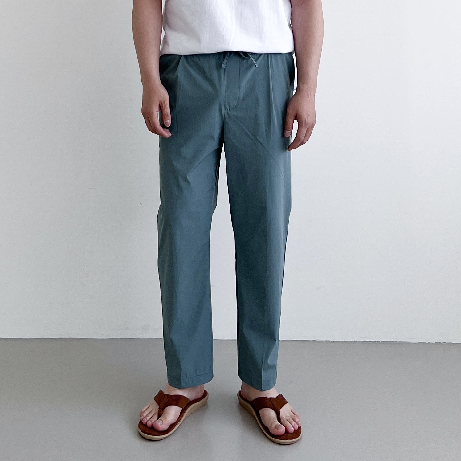 1+1 남자여름슬랙스 남자냉장고바지 아이스슬랙스 테이퍼드 - 상세 이미지 3