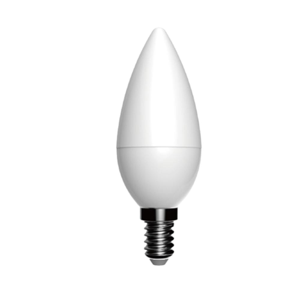 불투명 LED촛대구 조명전구 E14 5W 6500K 400lm
