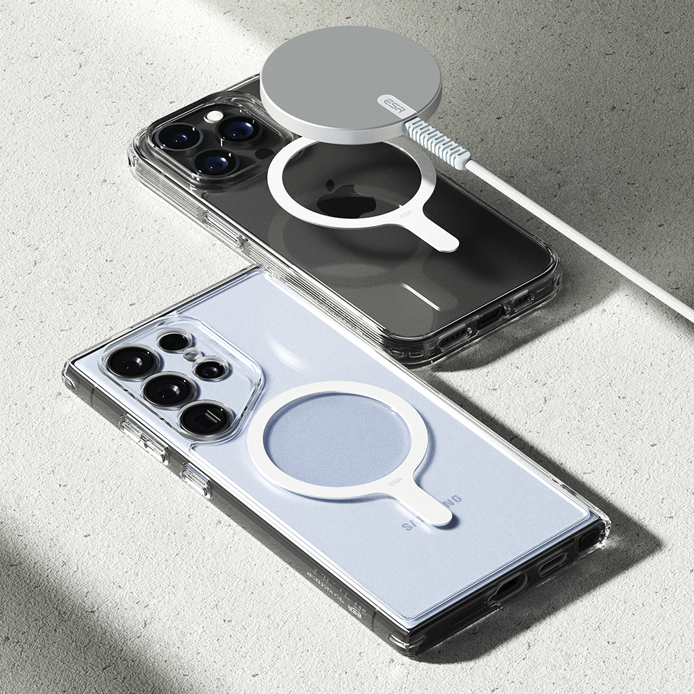 ESR 할로락 맥세이프 아이폰 갤럭시 핸드폰 휴대폰 마그네틱 자석 호환 링 스티커 2개