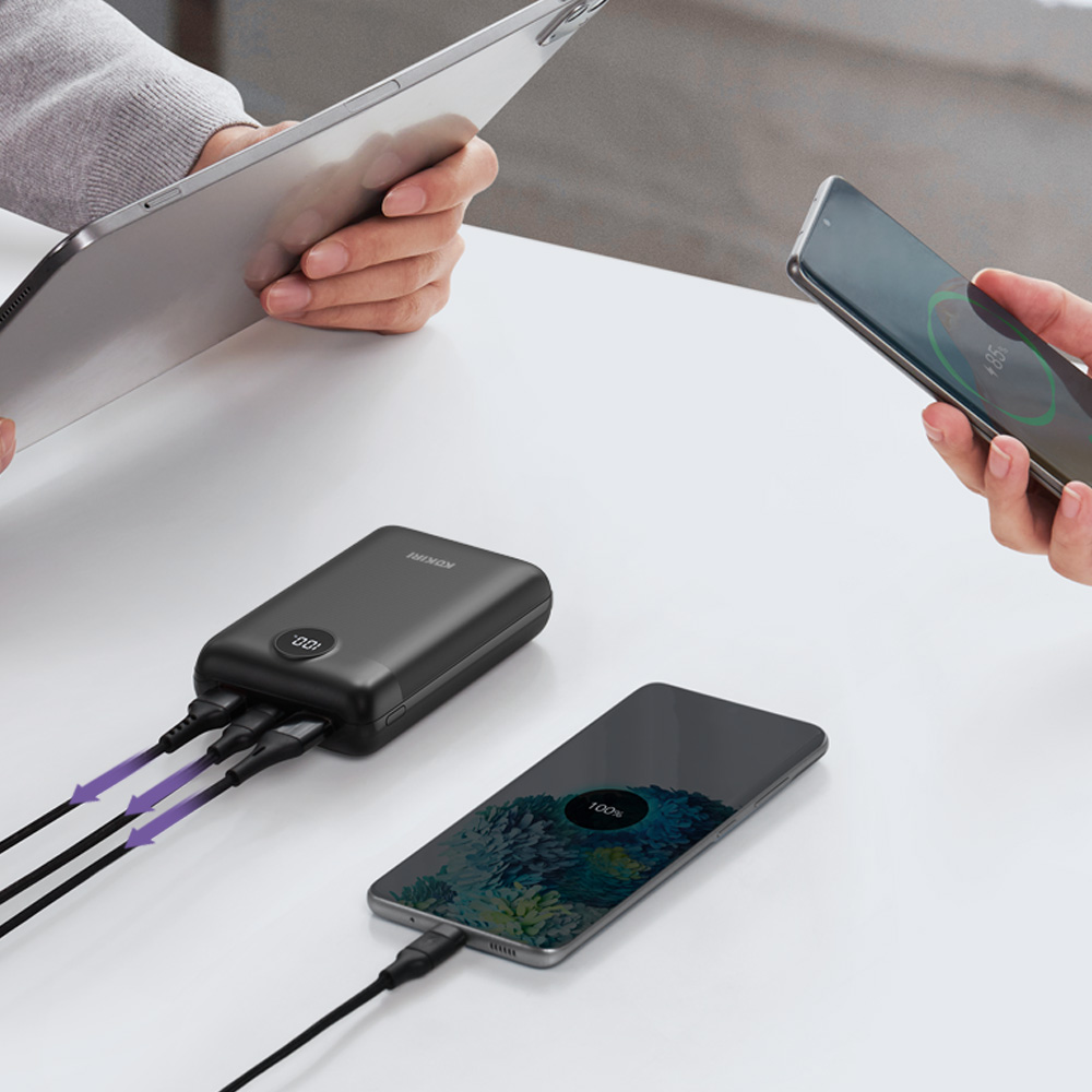 코끼리 20000mAh 보조배터리 미니 슬림 대용량 휴대용 고속 C타입 경량 가벼운 비행기