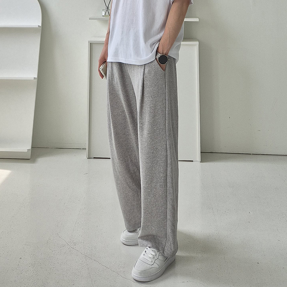 남자 와이드팬츠 트레이닝 밴딩 팬츠 바지 남성면바지 - 상품 이미지