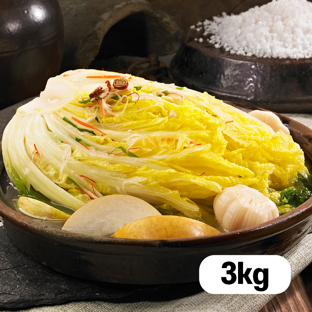 참가득 시원한 국산 백김치 3kg / 배추 물김치 가정식 밥도둑 반찬 저녁 반찬거리 주문 - 메인 이미지