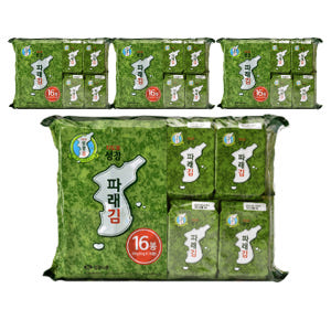 성경김 파래 식탁김 재래 조미 도시락 맛있는 김 16개입, 4개 맛있게 먹은 솔직 후기 - 상품 이미지 1