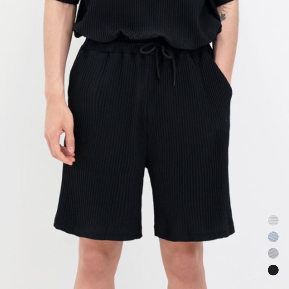 집에서입는반바지 파자마 성인실내복 남자플리츠 잠옷 이지웨어 - 상품 이미지