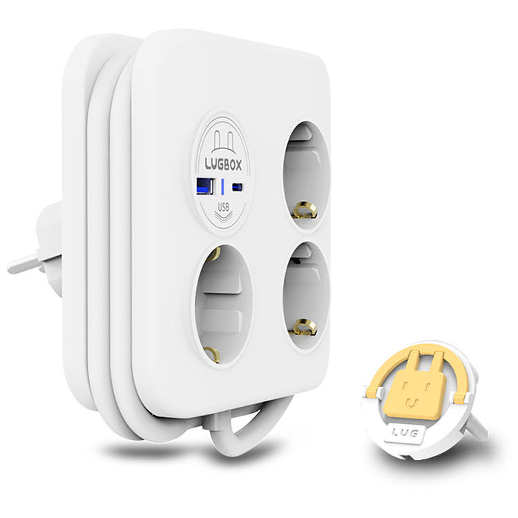 러그박스 납작 멀티탭 C타입 USB