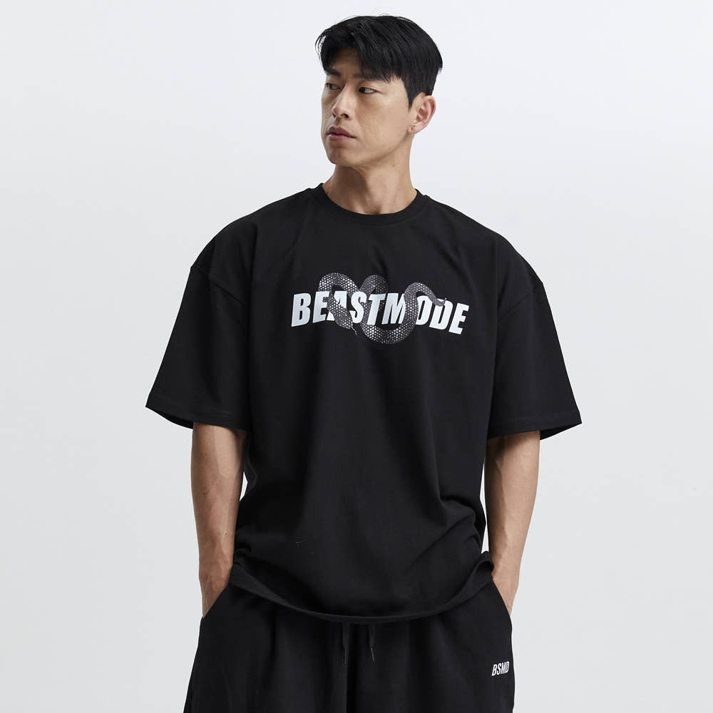 비스트모드 스네이크 짐웨어 오버핏 반팔 티셔츠 빅사이즈 BSMD 가격 비교 비스트모드 비스트모드 스네이크 짐웨어 오버핏 반팔 티셔츠 빅사이즈 BSMD