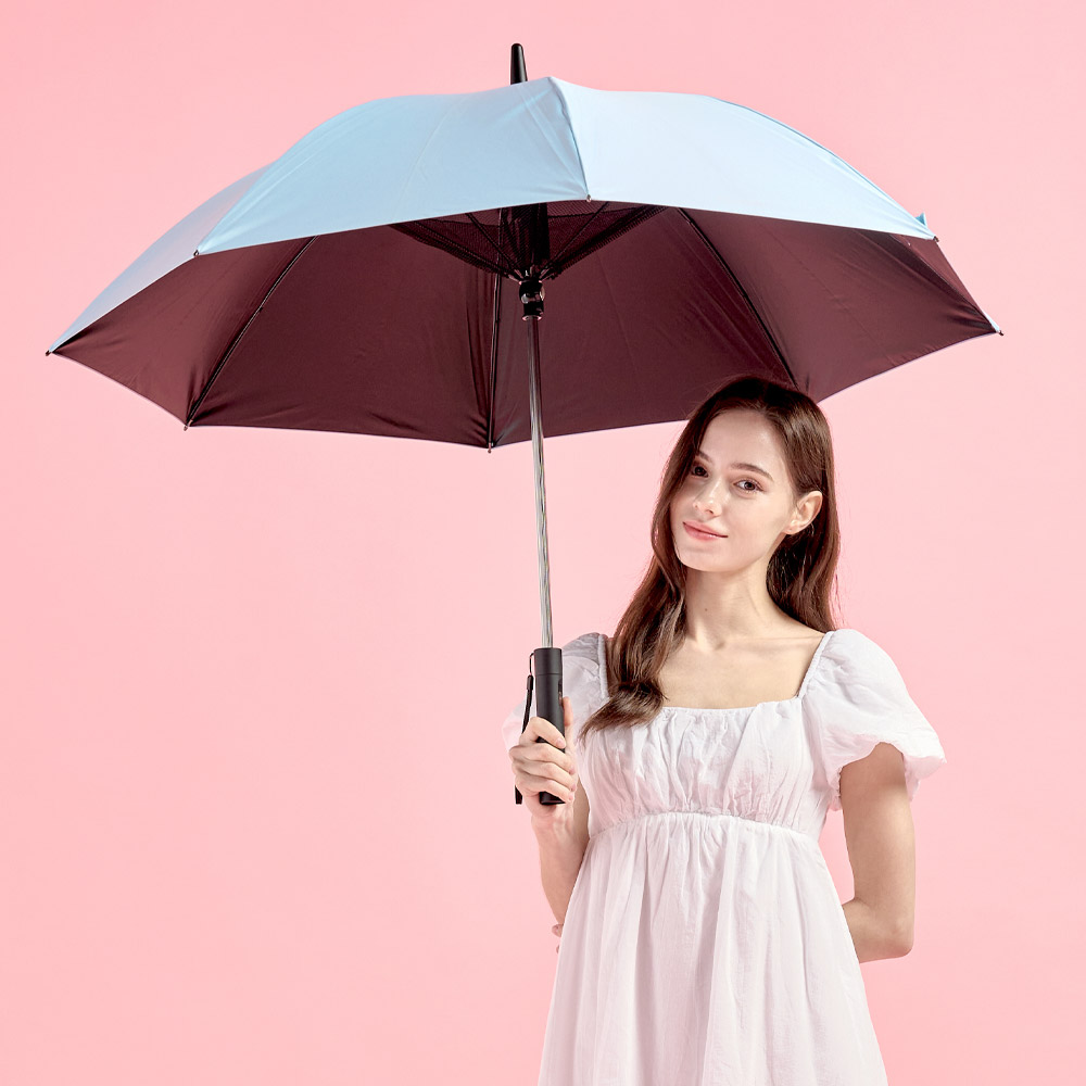 프롬비 이글루 UV자외선 차단 골프 양산 선풍기우산 27인치 FE246 스카이블루 - 상세 이미지 4