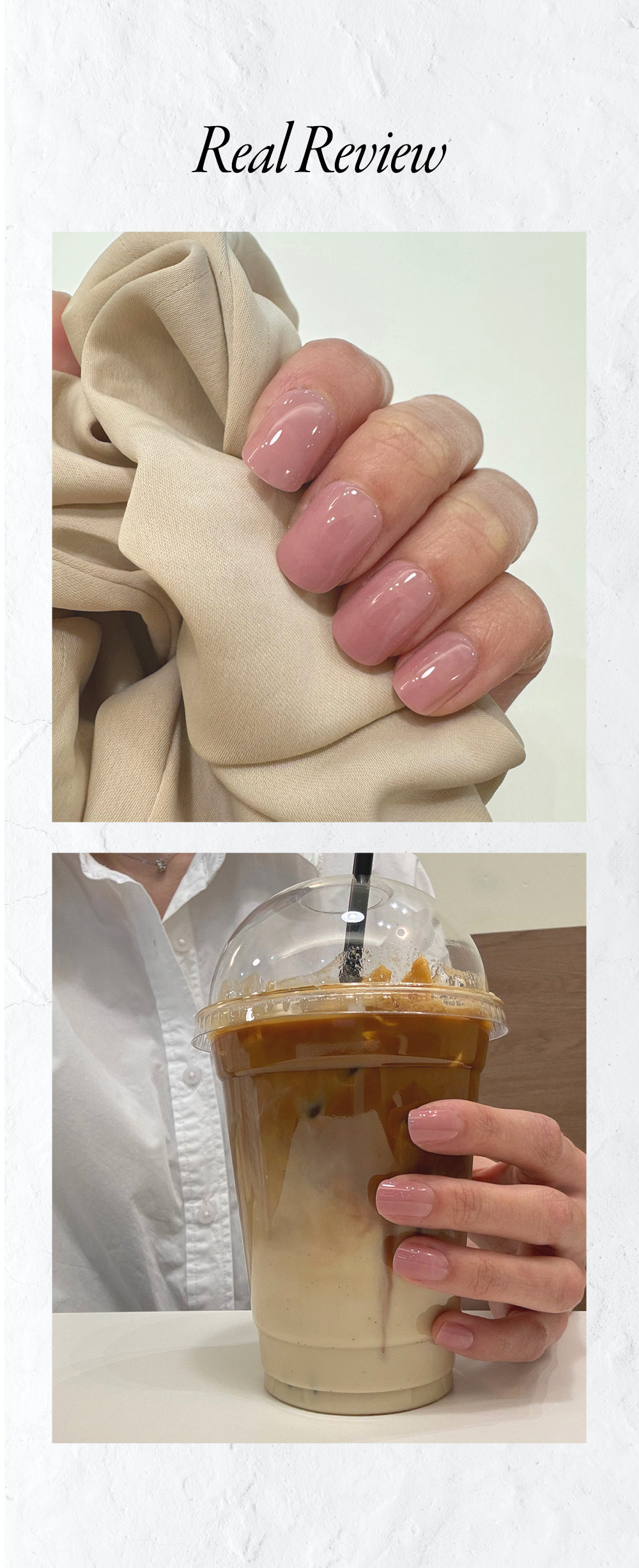 Natural Pink Blush K-Nail Design