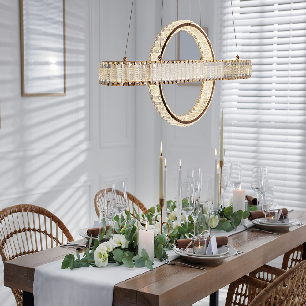 KS인증/무료+당일발송 6인용식탁등 LED 펜던트 조명 주방 식탁등 골드