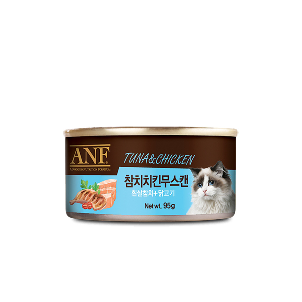 ANF 고양이 캔 습식 간식캔 참치치킨무스, 95g, 1개 - 상품 이미지