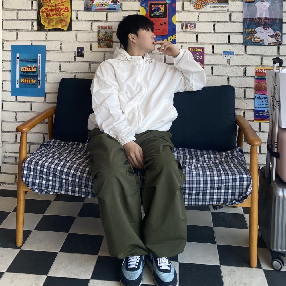 파라슈트 팬츠 조거 바지 벌룬 고프코어 남자 - 상세 이미지 4