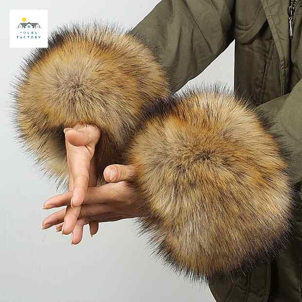 겨울 털 페이크퍼 손목토시 핸드워머 밍크손목워머 - 상품 이미지
