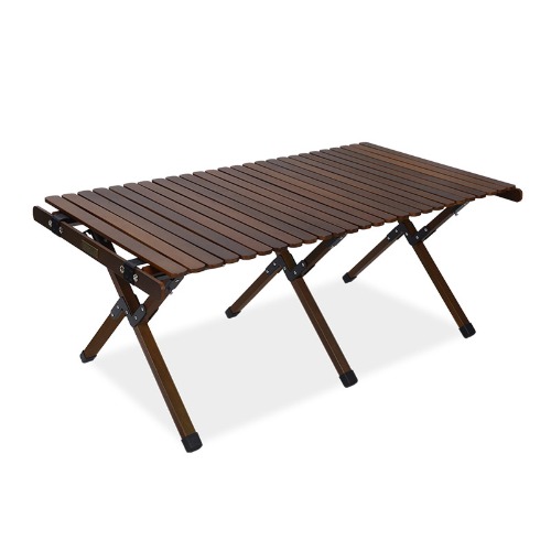 스노우라인 팬벨라 마드리드 빅 테이블 감성 우드 롤 테이블