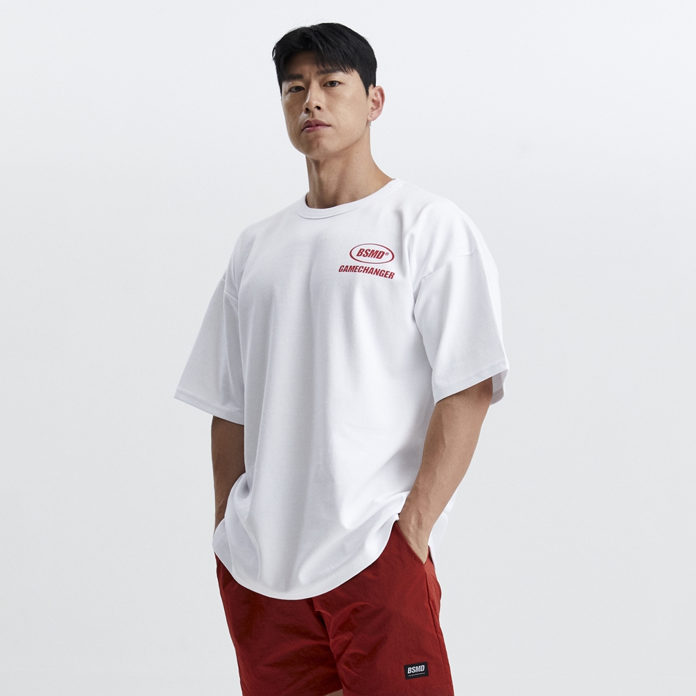 비스트모드 게임체인져 헬스 오버핏 반팔 티셔츠 짐웨어 BSMD 제품 이미지