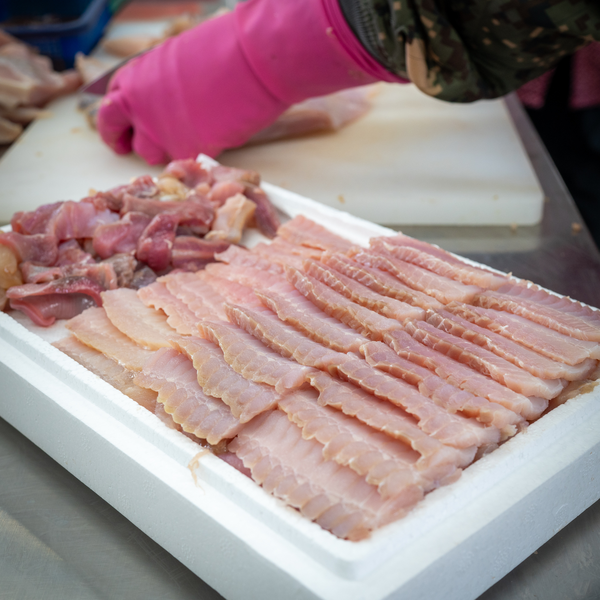 국내산 목포 흑산도 홍어 삭힌 애 안 회 코 삼합 500g 1kg 1.5kg - 상세 이미지 5