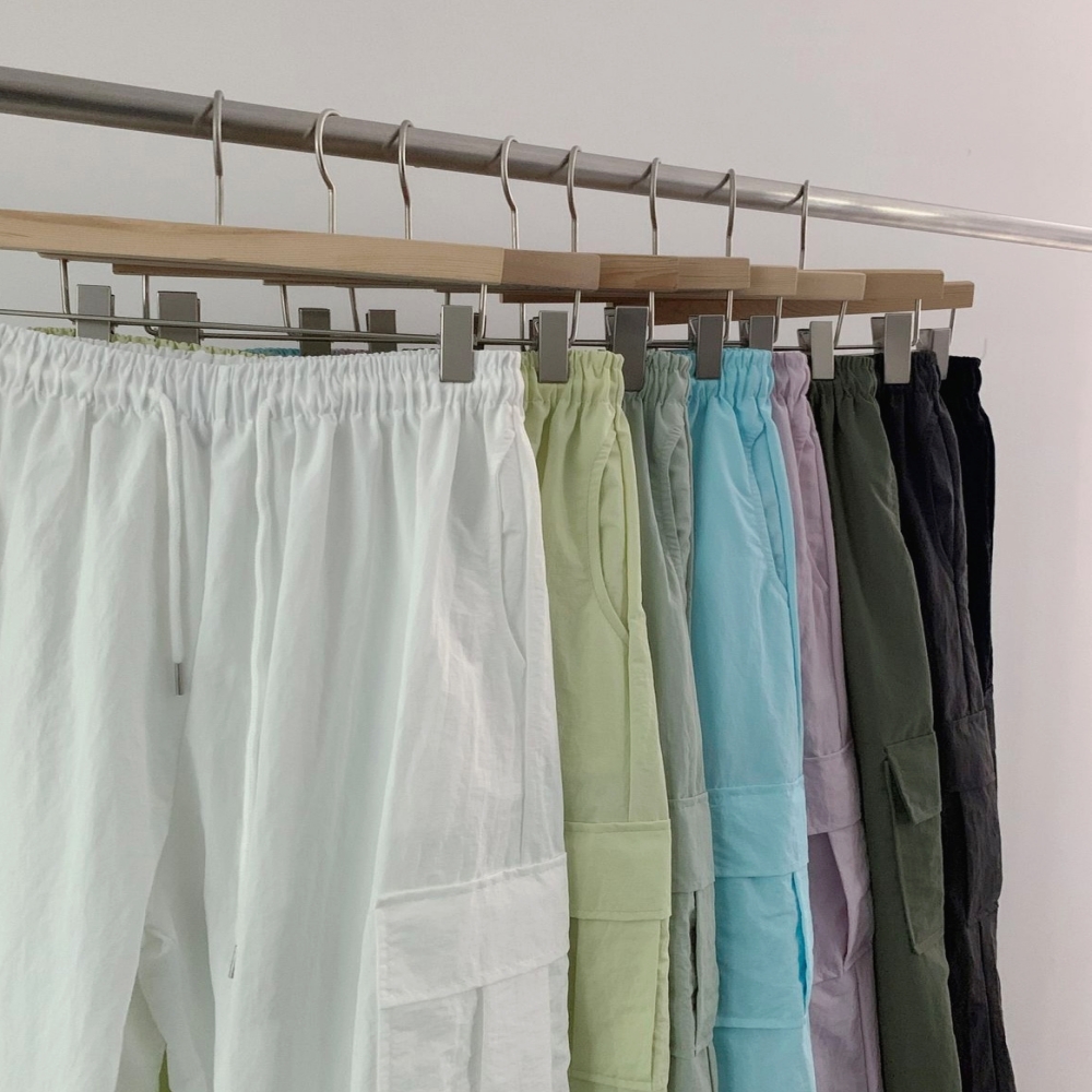 여성 카고팬츠 편한 여름 바지 조거팬츠 8color - 상세 이미지 4