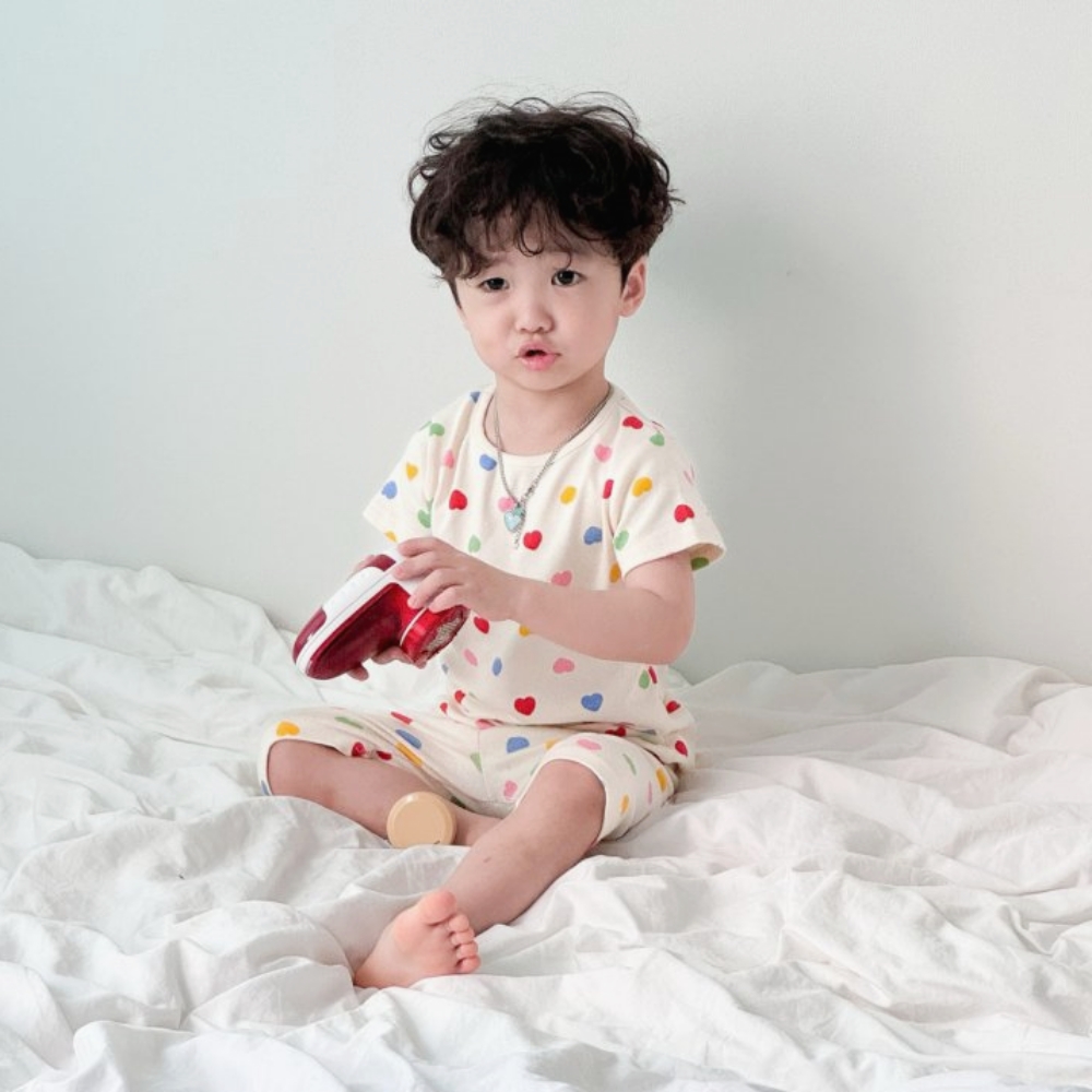 아기랑 커플룩 시밀러룩 엄마랑 아빠딸 모녀 아기상하세트 - 상세 이미지 4