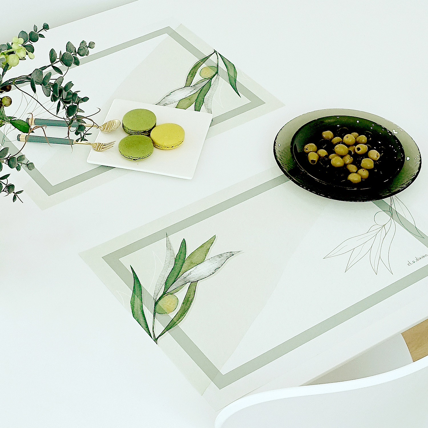 엘라다이닝 일회용 종이 테이블 식탁매트 모음전 10매