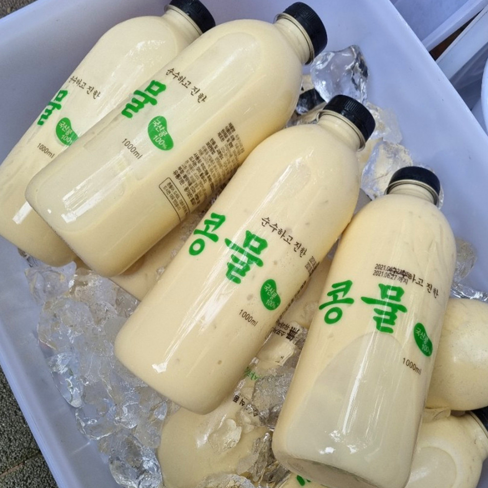 [냉장] 마시는 건강콩물, 우뭇가사리 콩물1000ml /콩국수겸용 냉장 해와바다