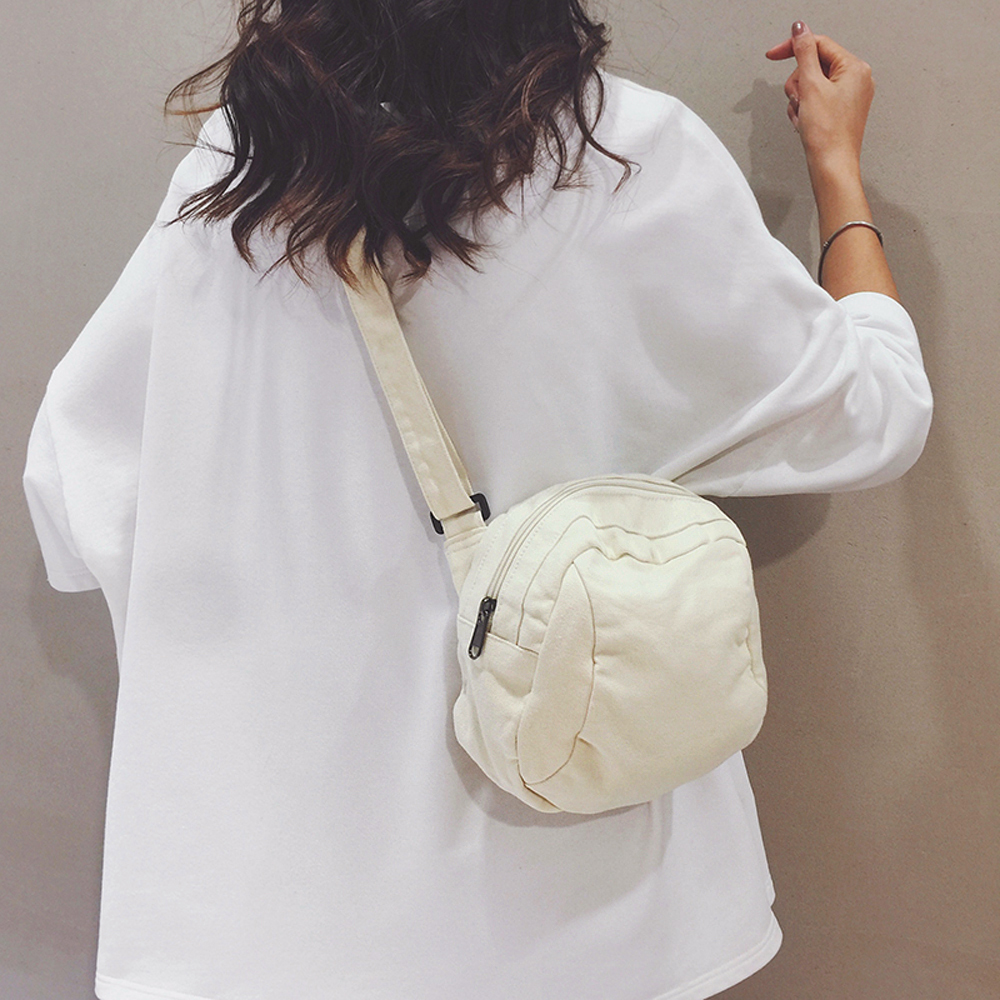 여성 캔버스 미니백 가벼운 여행용 크로스백 여행 핸드폰 슬링백 가방