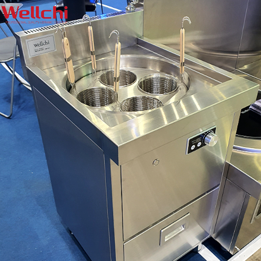 전기해면기 웰치 면삶는기계 라멘 사각 우동 국수조리 4구 면탕기 식당 대형 고급 인덕션