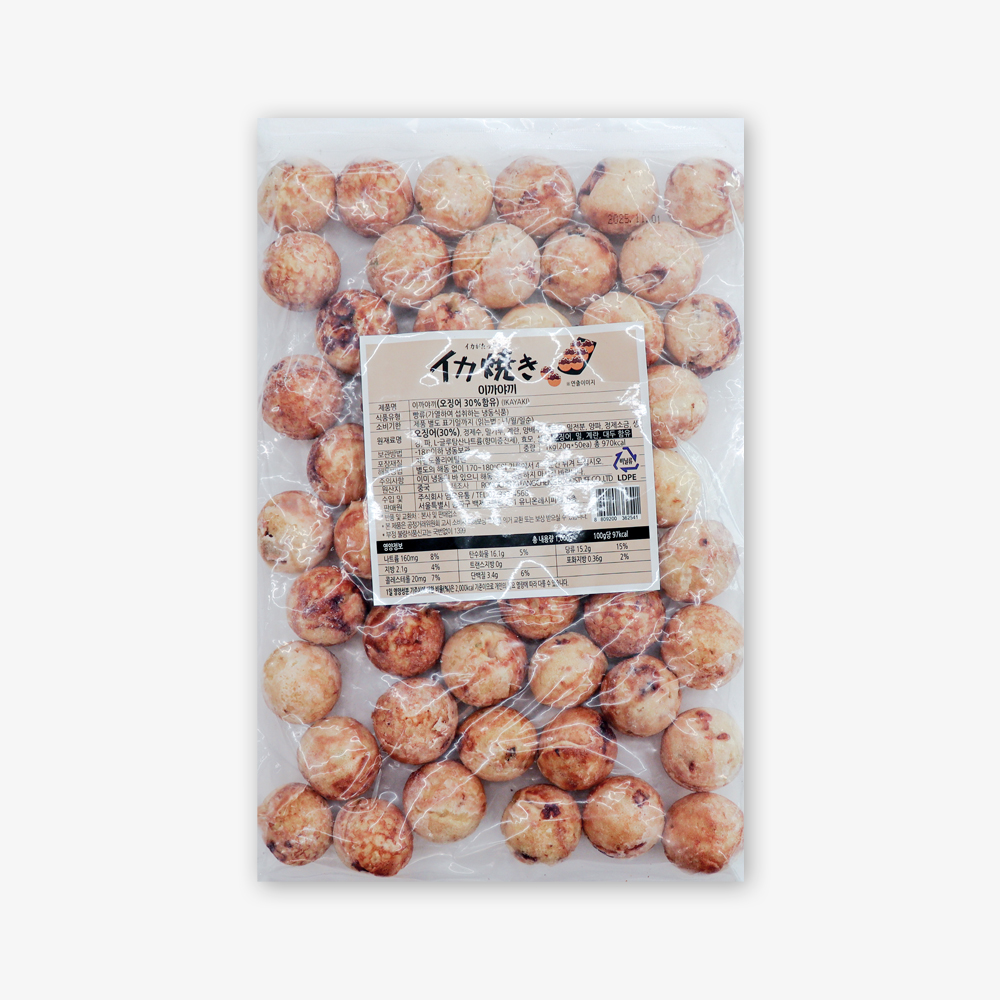 오지상구루메 이카야끼볼 1kg 오징어볼 타코야끼 - 상세 이미지 2