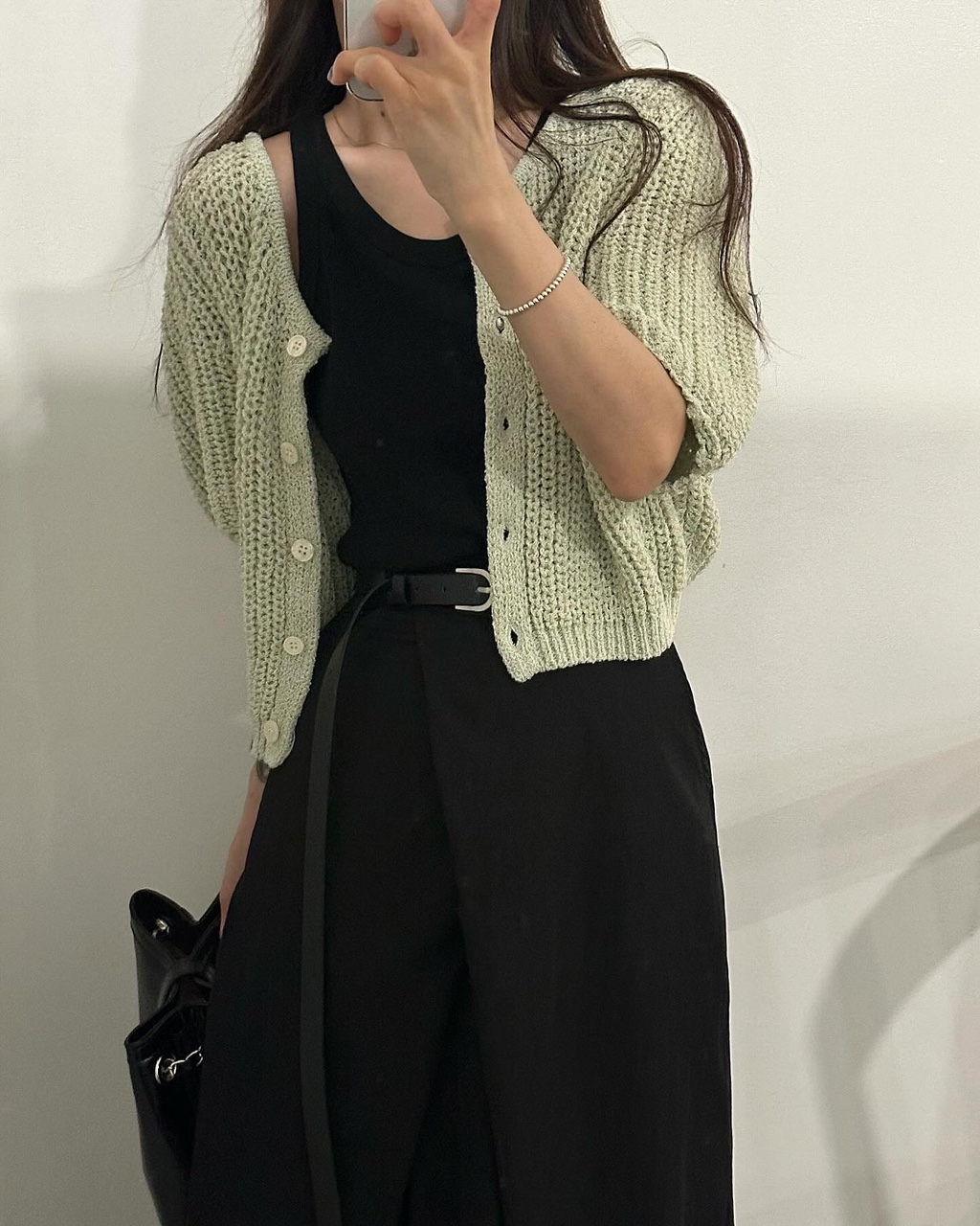 잇프 여성 여름 이너웨어 레이어드 무지 이너 크롭 뷔스티에 라운드 면 나시 티 이미지 2